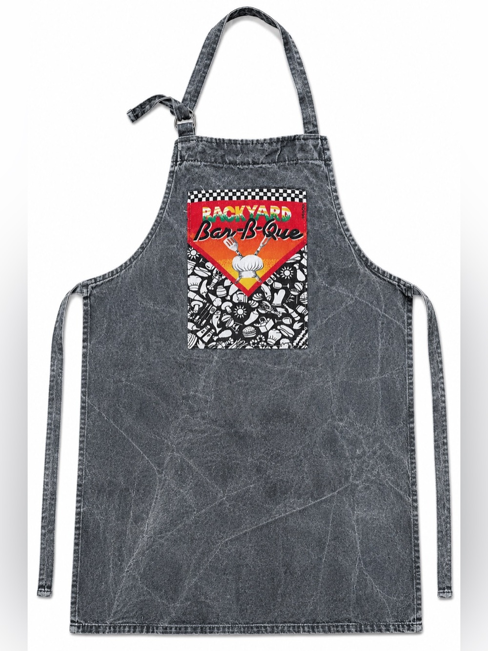 Kay Dee Designs Backyard BBQ Apron Charcoal Gray USA Made